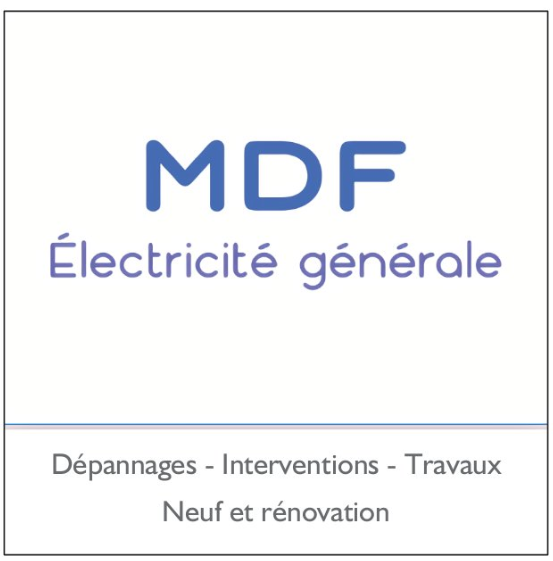 Logo de MDF Électricité Générale, société de travaux en Installation VMC (Ventilation Mécanique Contrôlée)