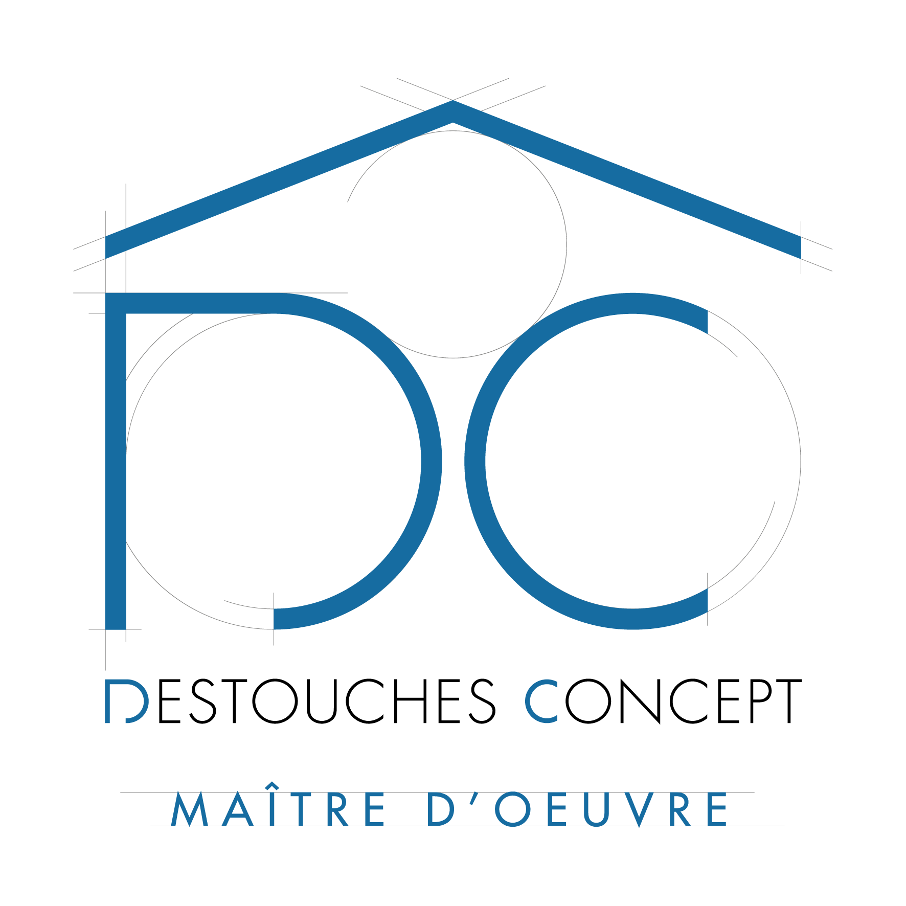 Logo de DESTOUCHES Concept EIRL - MAITRE D'OEUVRE, société de travaux en Construction & Rénovation de cloisons