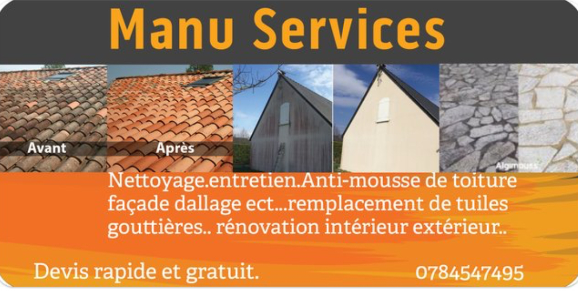 Logo de Manu services, société de travaux en Peinture : mur, sol, plafond