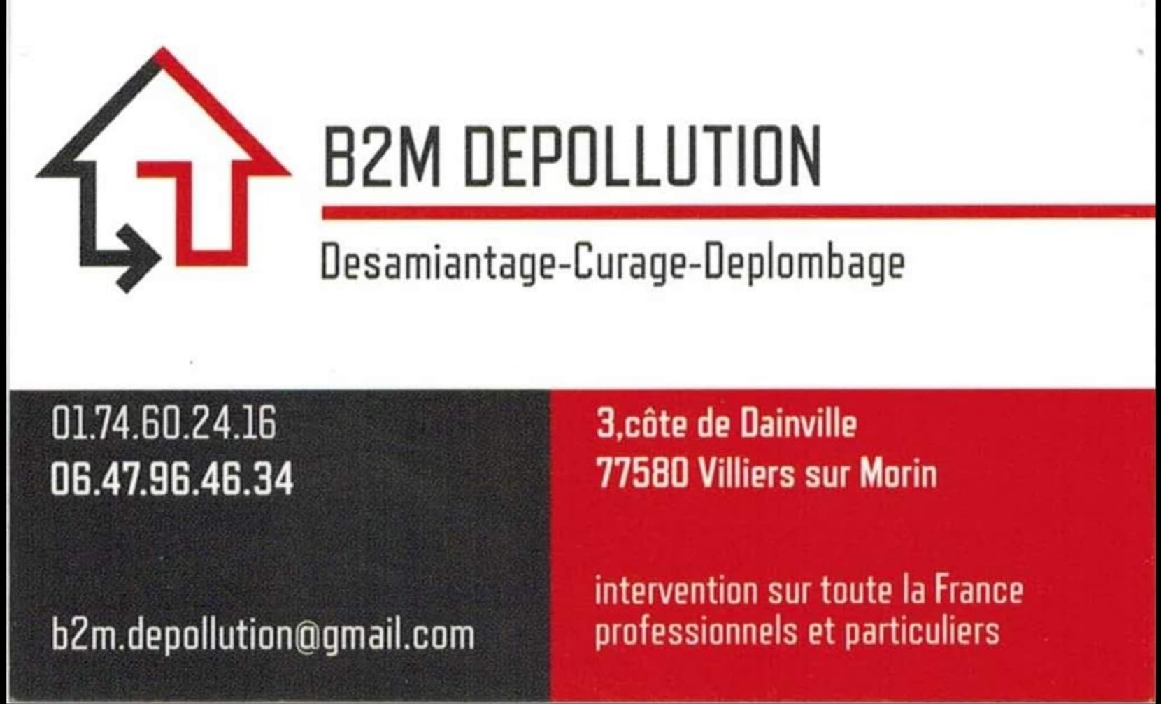 Logo de b2m depollution, société de travaux en Bilan thermique
