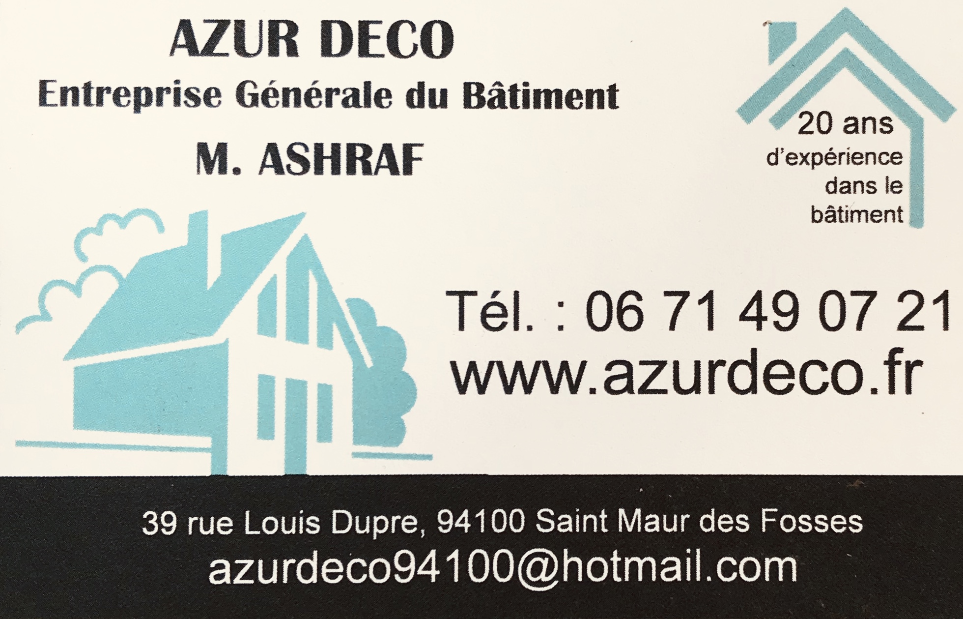 Logo de Azur déco, société de travaux en Architecture d'intérieur