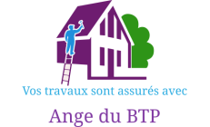 Logo de Ange du BTP, société de travaux en Construction, murs, cloisons, plafonds en plaques de plâtre