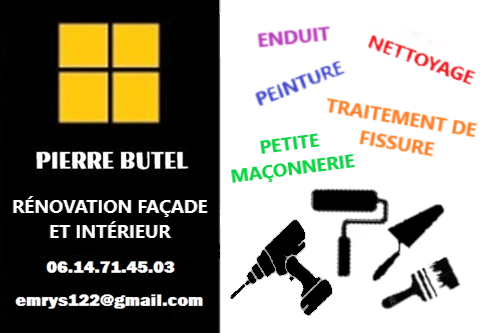 Logo de Pierre Butel, société de travaux en Peinture : mur, sol, plafond