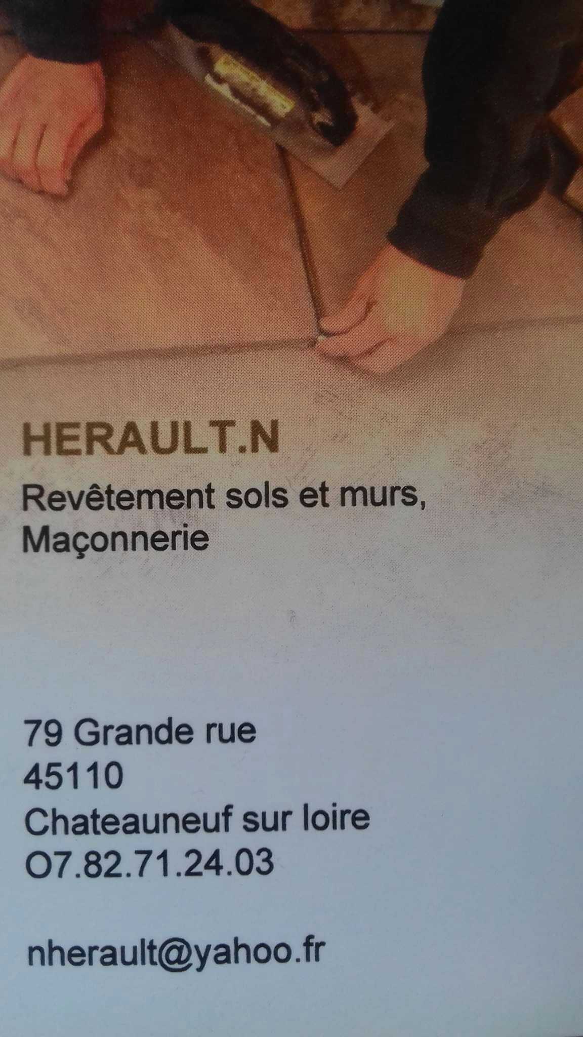 Logo de HERAULT.N, société de travaux en Fourniture et pose de carrelage