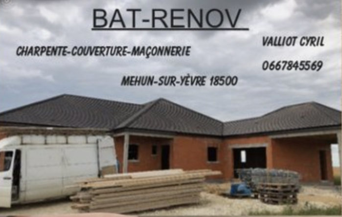 Logo de BAT-RENOV, société de travaux en Maçonnerie : construction de murs, cloisons, murage de porte