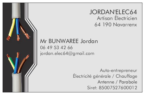 Logo de jordan'elec64, société de travaux en Petits travaux en électricité (rajout de prises, de luminaires ...)