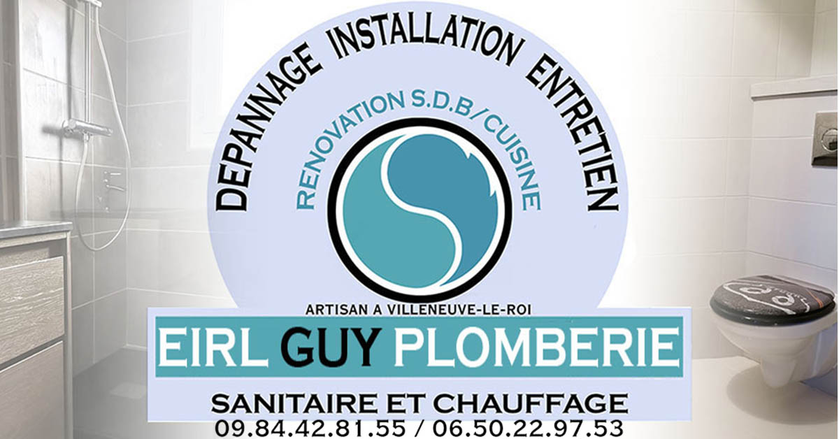 Logo de EIRL GUY PLOMBERIE, société de travaux en Dépannage en plomberie : fuite, joints, petits travaux