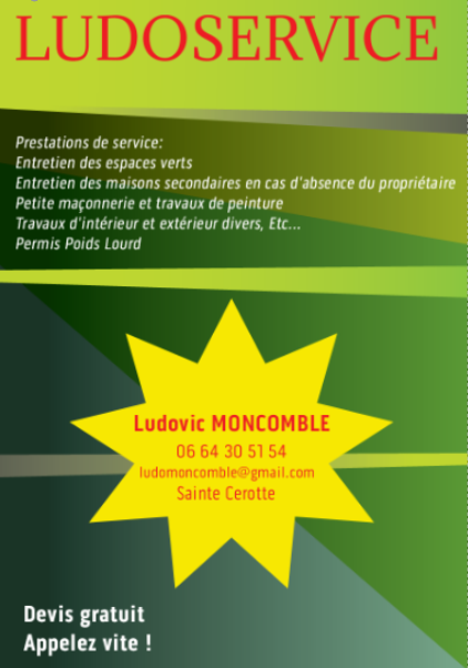 Logo de Ludovic MONCOMBLE, société de travaux en Travaux divers