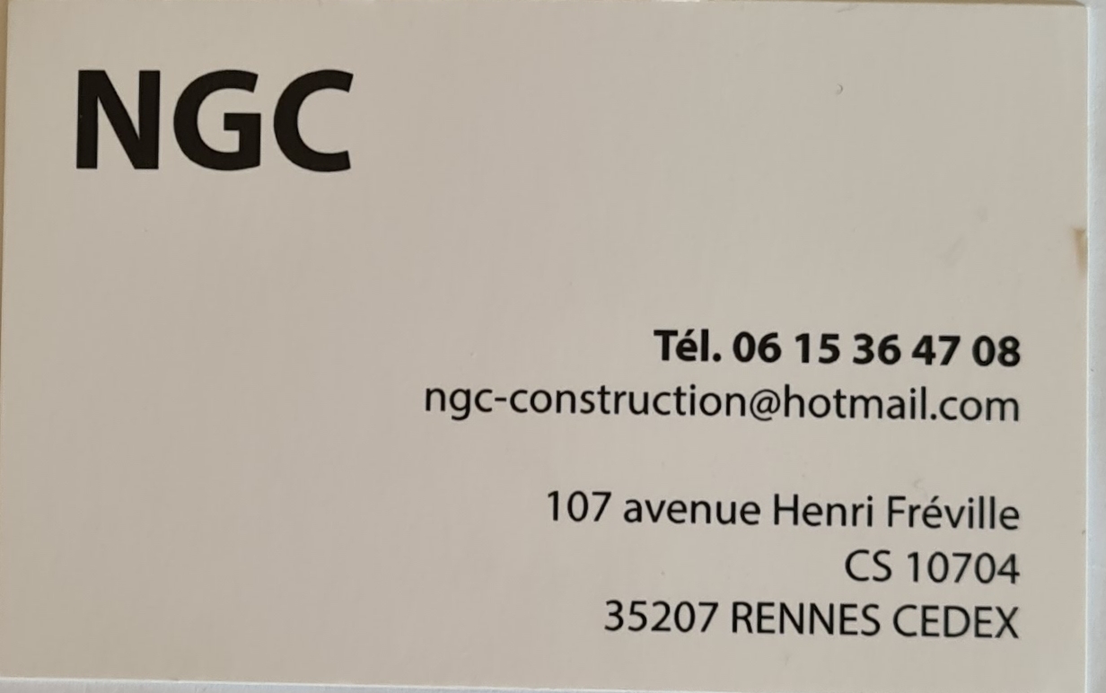 Logo de NGC, société de travaux en Rénovation ou changement de votre couverture de toit