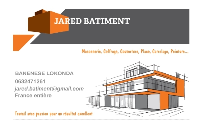 Logo de JARED BATIMENT, société de travaux en bâtiment