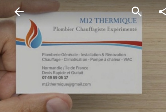 Logo de M12 THERMIQUE, société de travaux en Plomberie : installation ou rénovation complète
