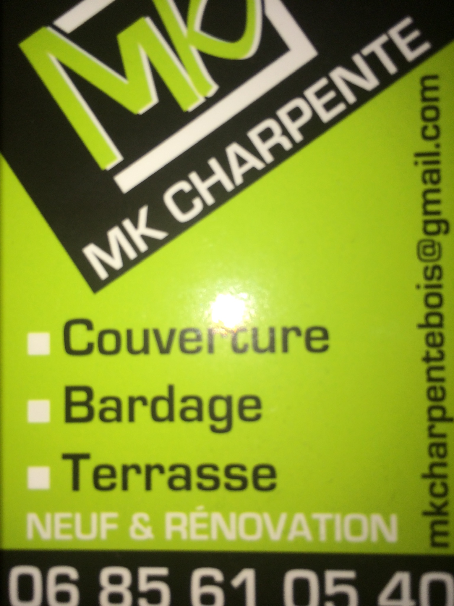 Logo de MKCHARPENTE, société de travaux en Construction de maison en bois