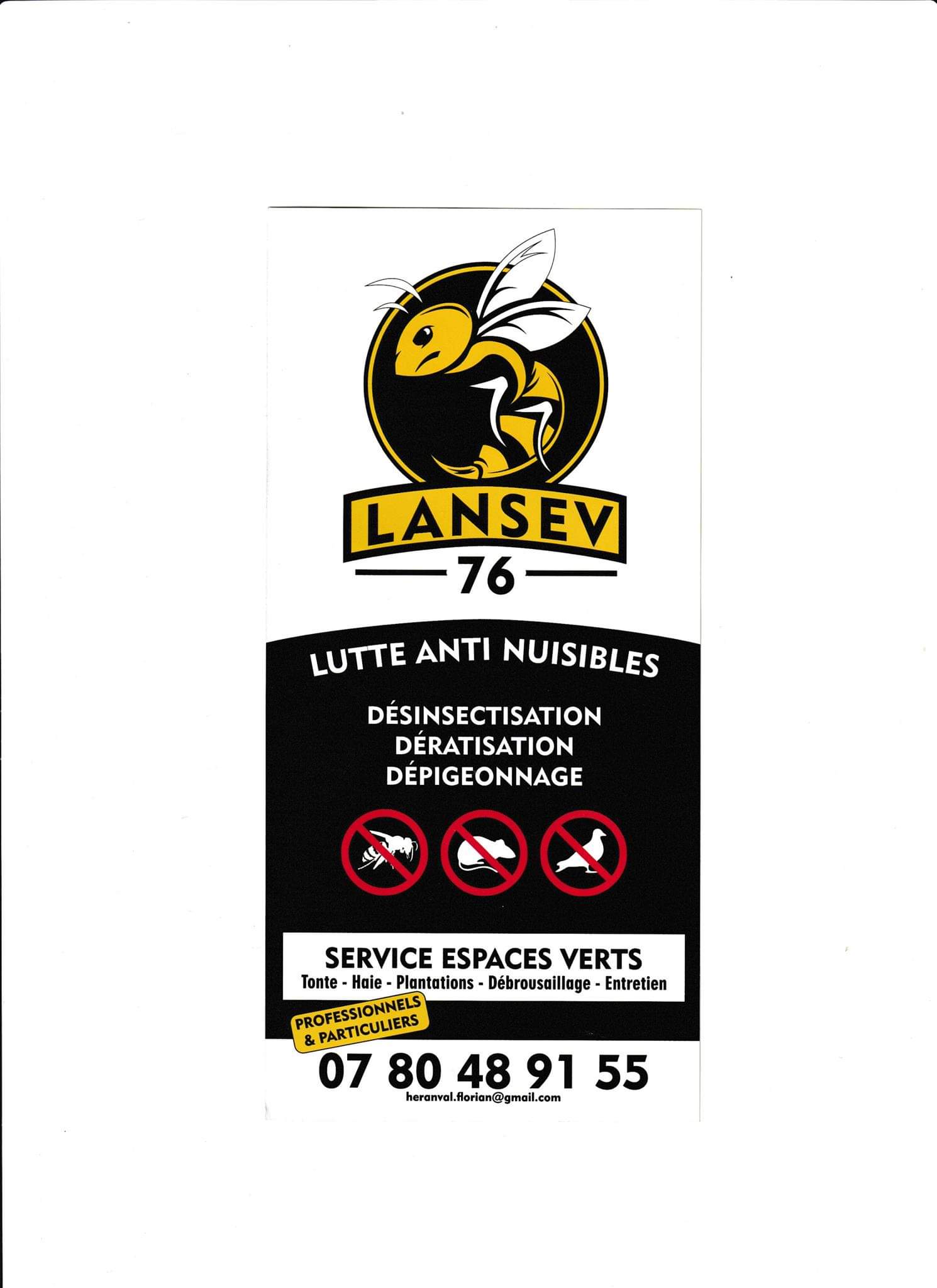 Logo de LANSEV76, société de travaux en Traitement des nuisibles
