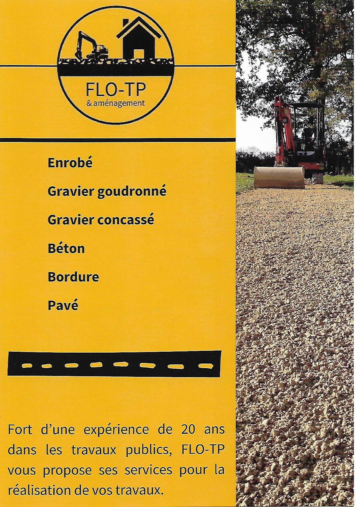 Logo de FLO-TP & aménagement, société de travaux en Réalisation de chape béton