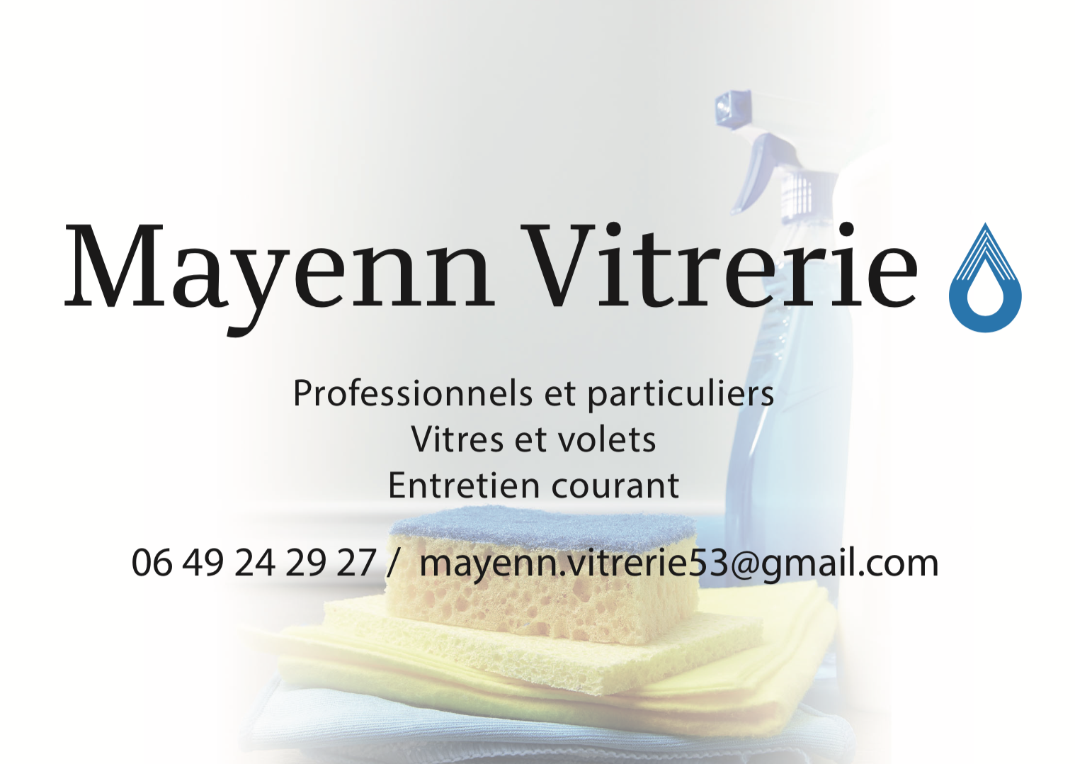 Logo de Mayenn' Vitrerie, société de travaux en Nettoyage de copropriété