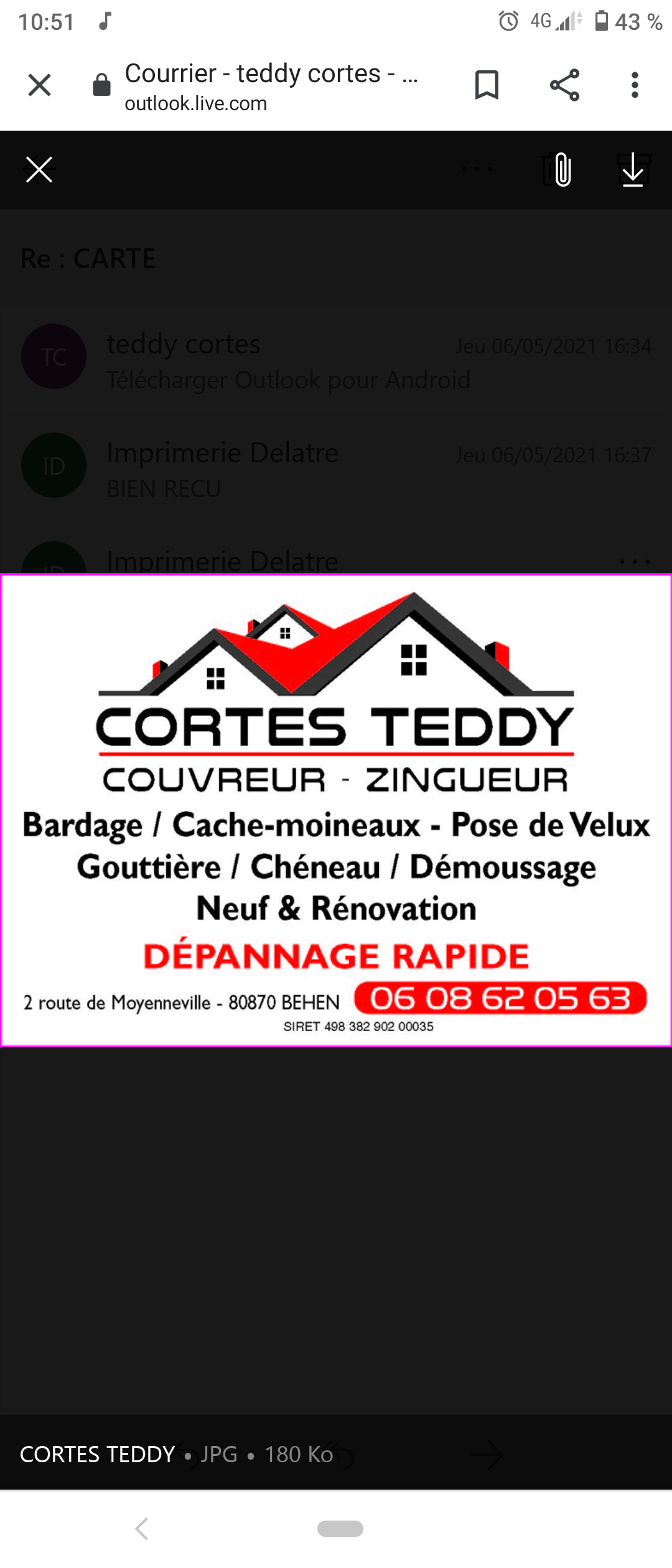 Logo de Couverture CORTES teddy, société de travaux en Rénovation ou changement de votre couverture de toit