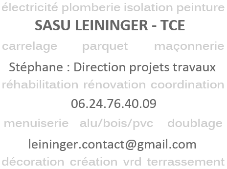 Logo de LEININGER STEPHANE, société de travaux en Construction, murs, cloisons, plafonds en plaques de plâtre