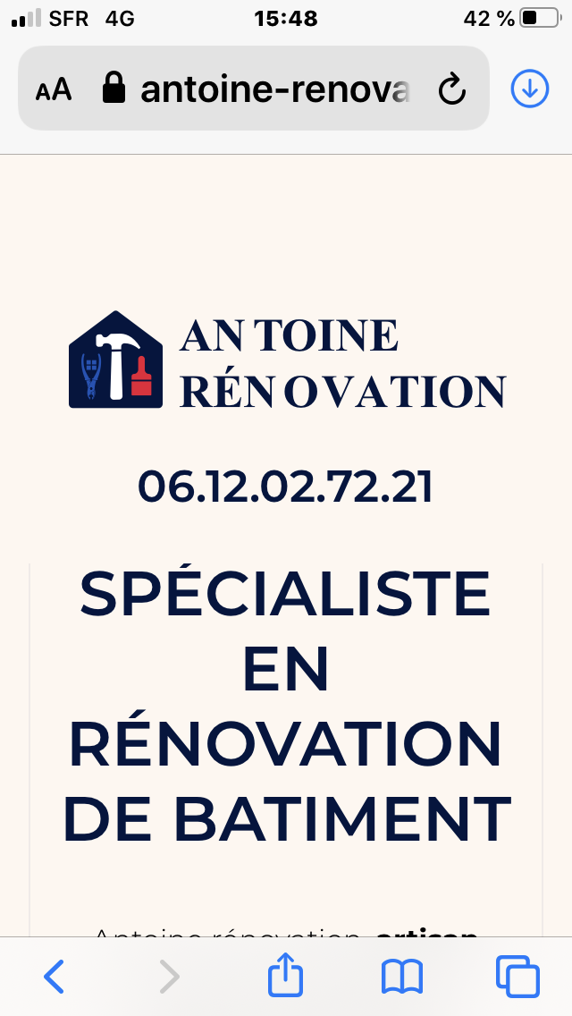 Logo de Antoine rénovation, société de travaux en Rénovation des charpentes