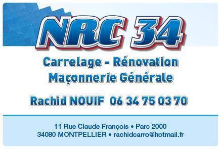 Logo de NRC34, société de travaux en Fourniture et pose de carrelage