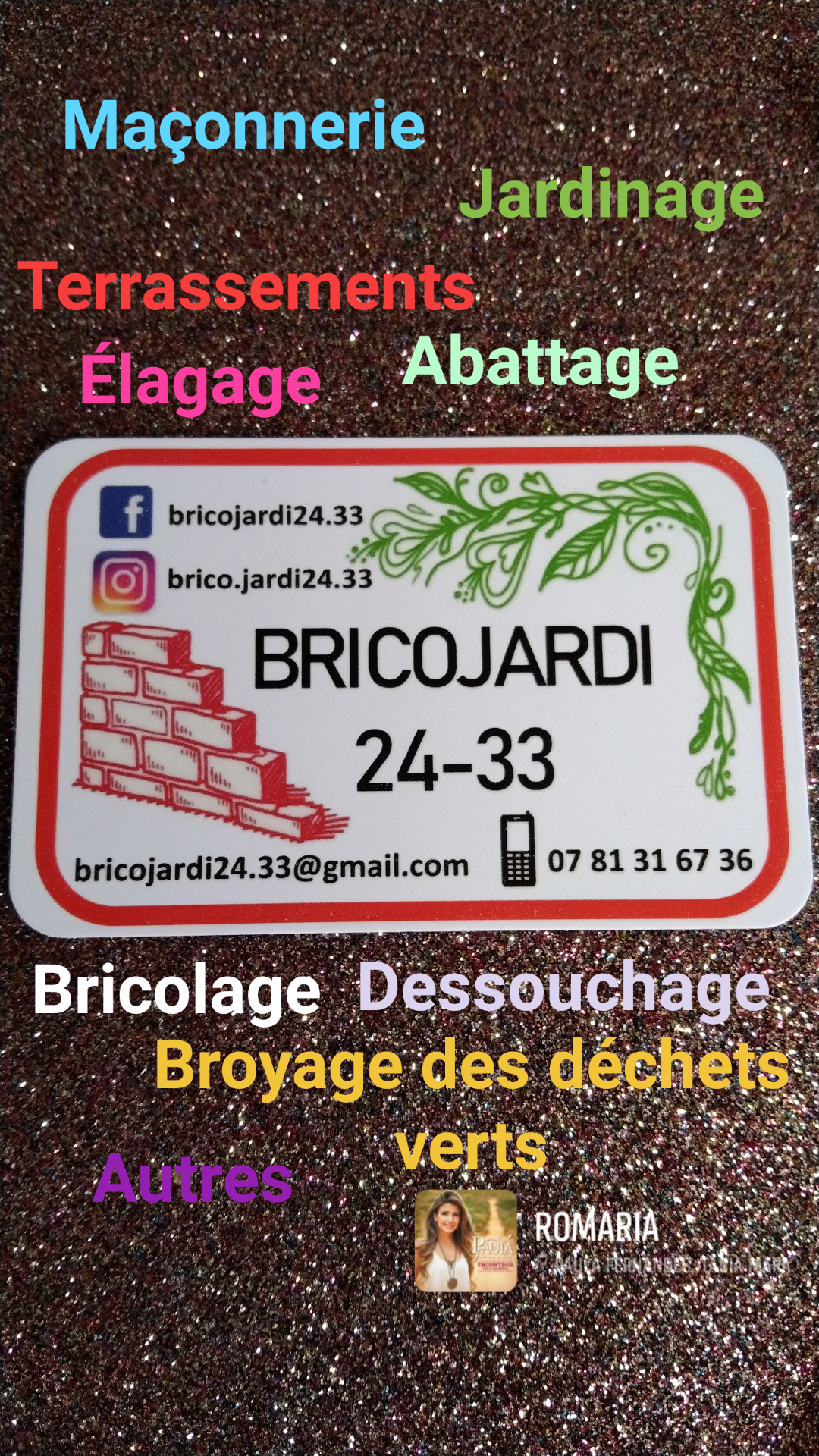 Logo de Bricojardi 24-33, société de travaux en Décoration jardin / patio / pergola / treillage / fontaine