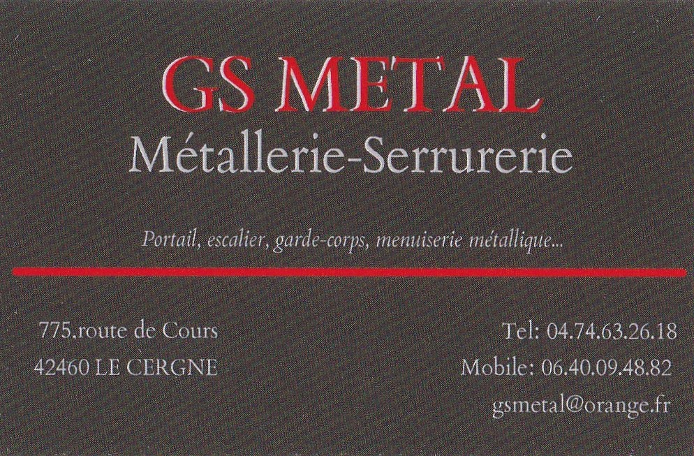 Logo de GS METAL, société de travaux en Serrurier