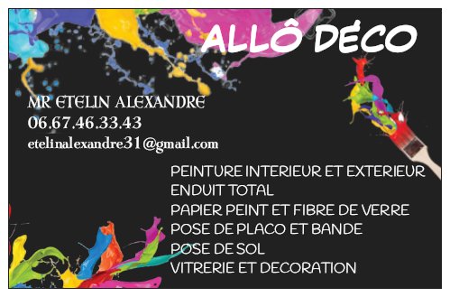 Logo de Allô deco, société de travaux en Peinture : mur, sol, plafond