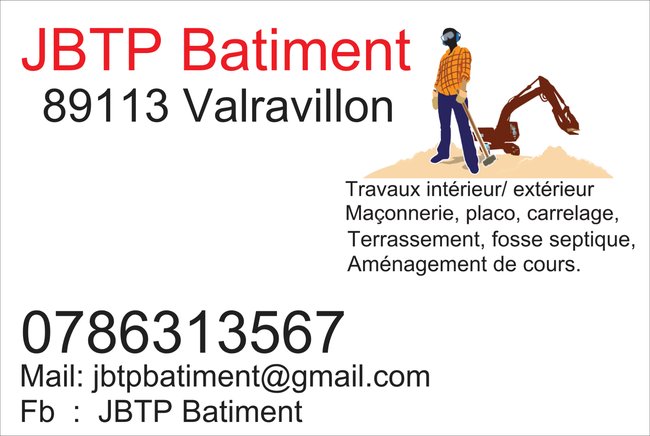 Logo de JBTP Batiment, société de travaux en Réalisation de chape béton