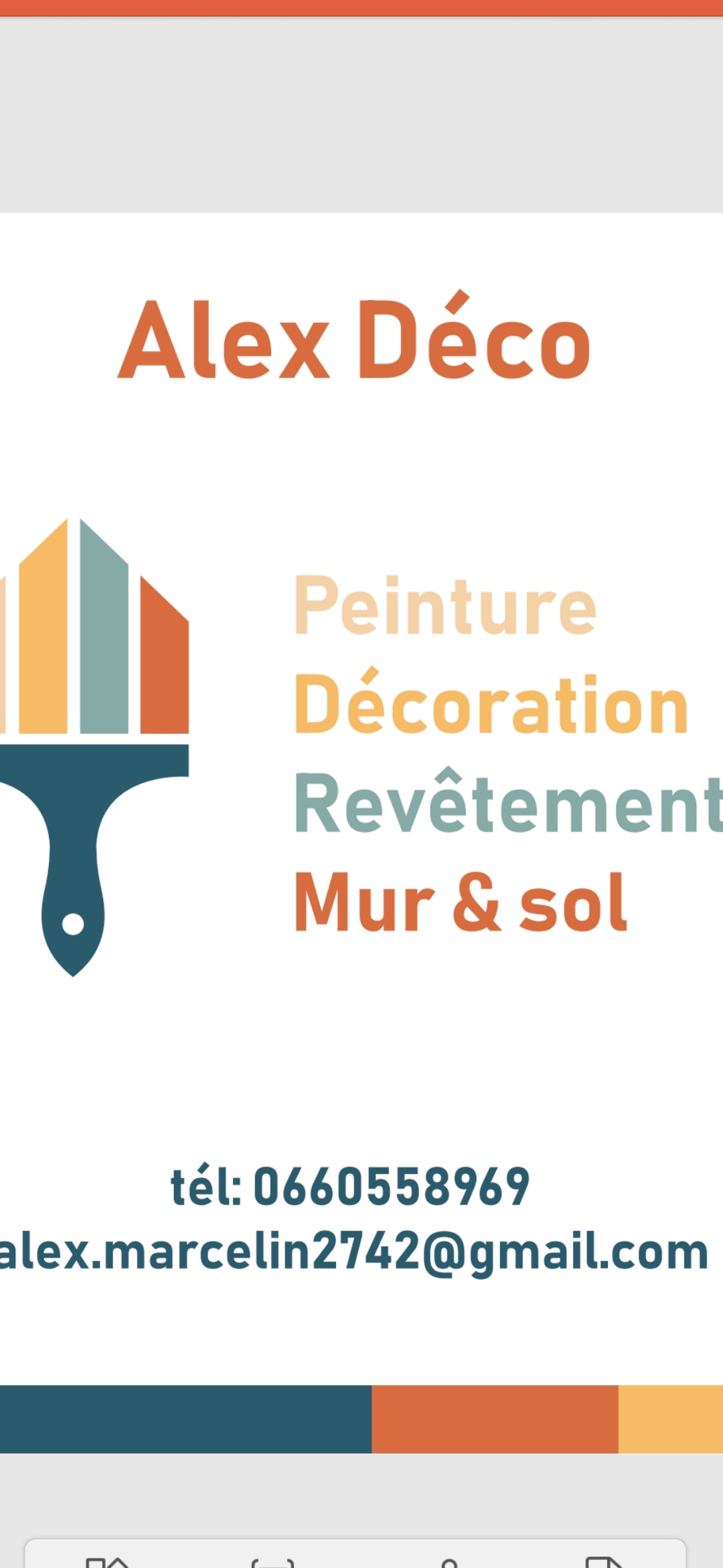 Logo de Alex deco, société de travaux en Peinture : mur, sol, plafond