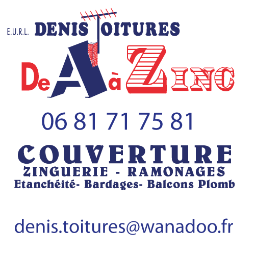 Logo de DENIS TOITURES DE A A ZINC, société de travaux en Rénovation des charpentes