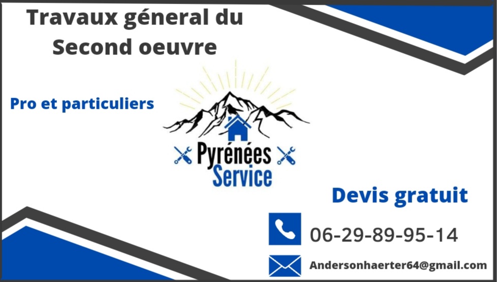 Logo de Pyrénées service, société de travaux en Peinture : mur, sol, plafond