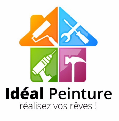 Logo de Ideal Peinture, société de travaux en Construction, murs, cloisons, plafonds en plaques de plâtre