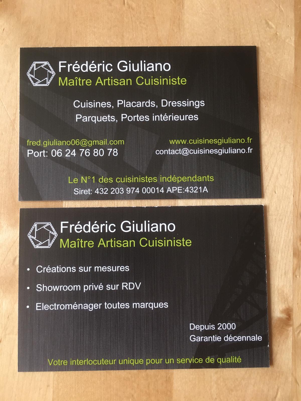 Logo de Giuliano Frédéric, société de travaux en Cuisine : aménagement et réalisation