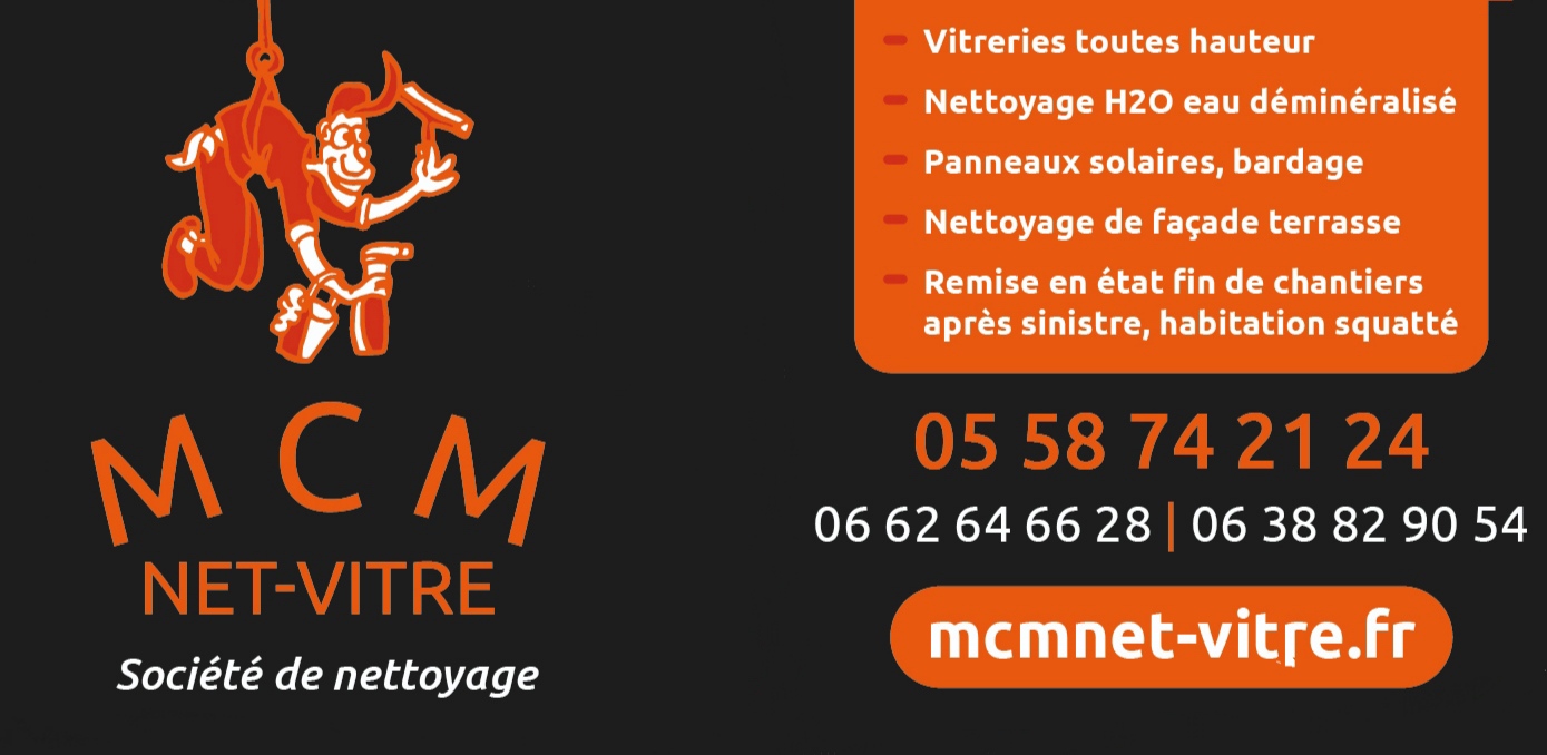 Logo de mcm net-vitre, société de travaux en Nettoyage industriel