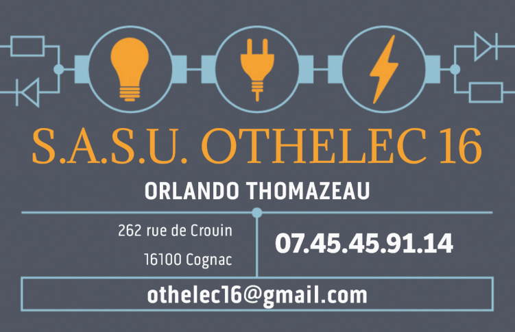 Logo de S.A.S.U OTHELEC 16, société de travaux en Petits travaux en électricité (rajout de prises, de luminaires ...)