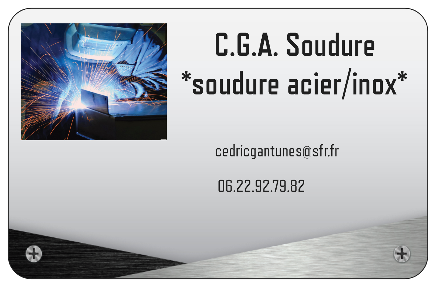 Logo de C.G.A. Soudure, société de travaux en Fourniture et changement de serrures intérieures / extérieures