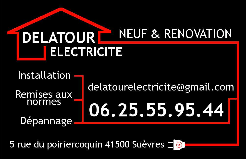 Logo de Delatour électricité, société de travaux en Petits travaux en électricité (rajout de prises, de luminaires ...)