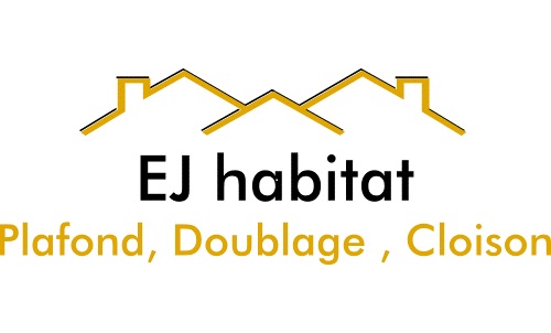 Logo de Ej Habitat, société de travaux en Construction, murs, cloisons, plafonds en plaques de plâtre