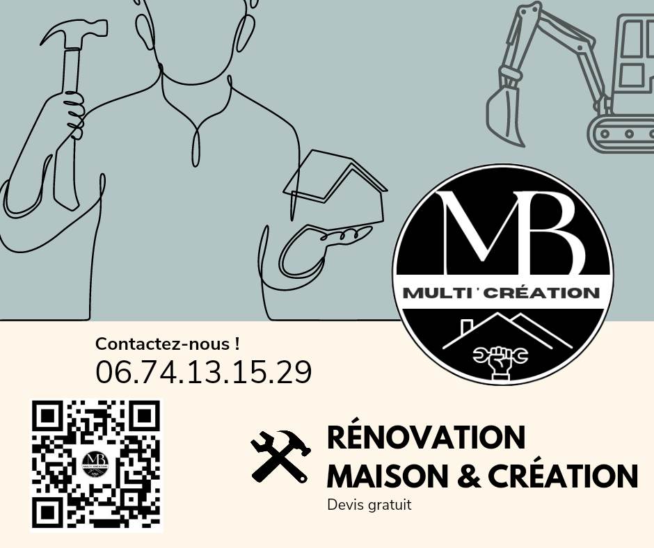 Logo de Mb multi'creation, société de travaux en bâtiment