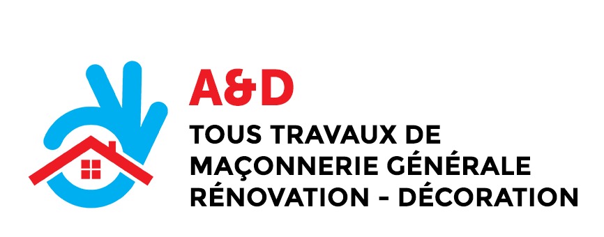Logo de A&D, société de travaux en Construction, murs, cloisons, plafonds en plaques de plâtre