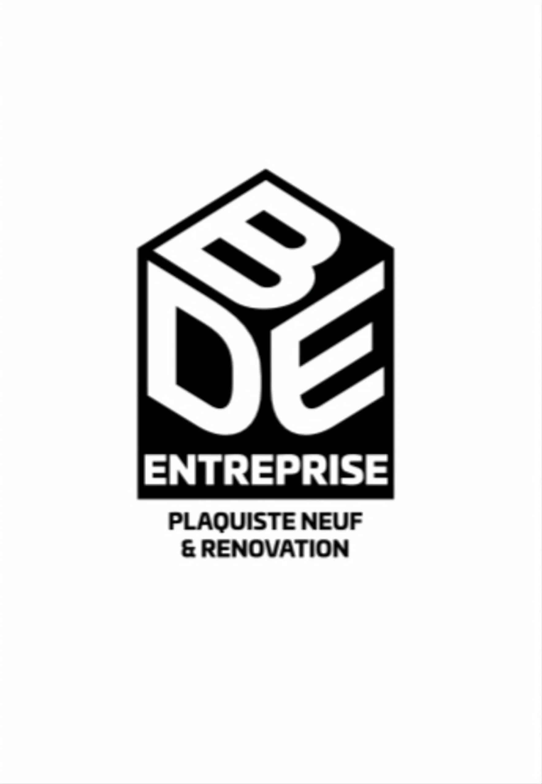 Logo de BDE ENTREPRISE, société de travaux en Construction, murs, cloisons, plafonds en plaques de plâtre