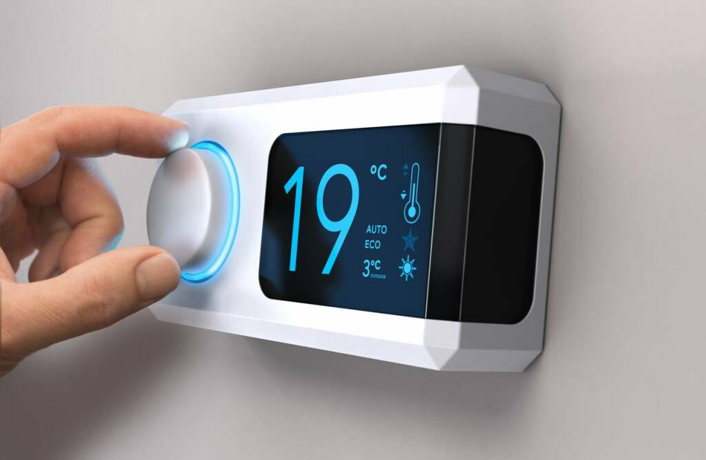 thermostat filaire connecté domotique maison