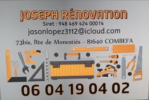 Logo de JOSEPH RÉNOVATION, société de travaux en Décrassage des façades
