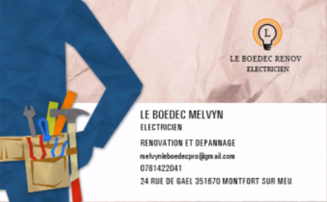 Logo de LE BOEDEC RENOV, société de travaux en Installation électrique : rénovation complète ou partielle