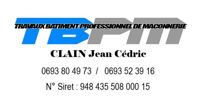 Logo de Clain Jean Cédric, société de travaux en Petits travaux de maçonnerie