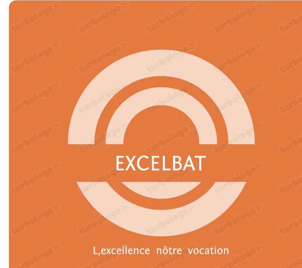 Logo de EXCEL-BAT, société de travaux en Construction, murs, cloisons, plafonds