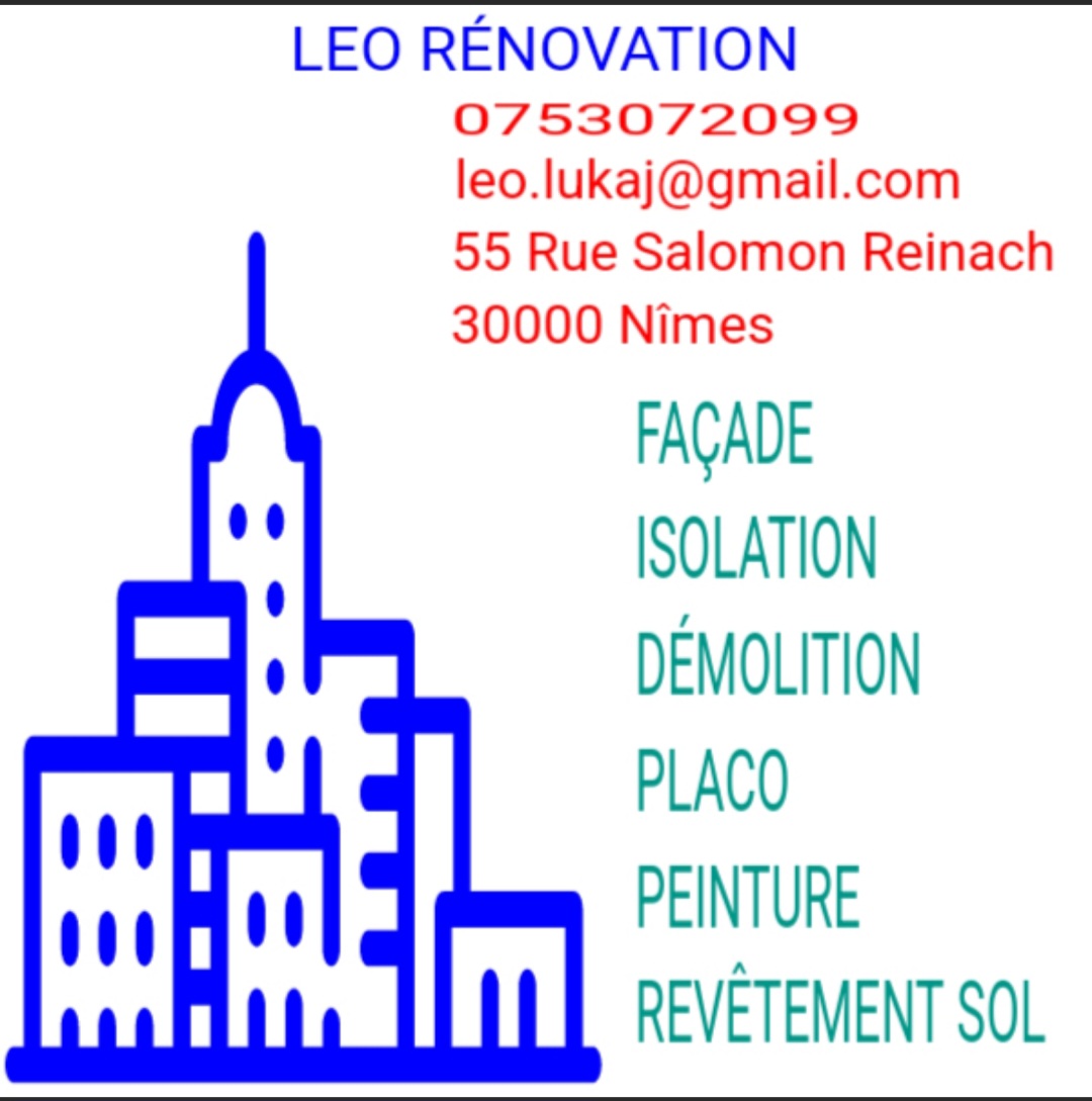 Logo de LÉO RÉNOVATION, société de travaux en Ravalement de façades