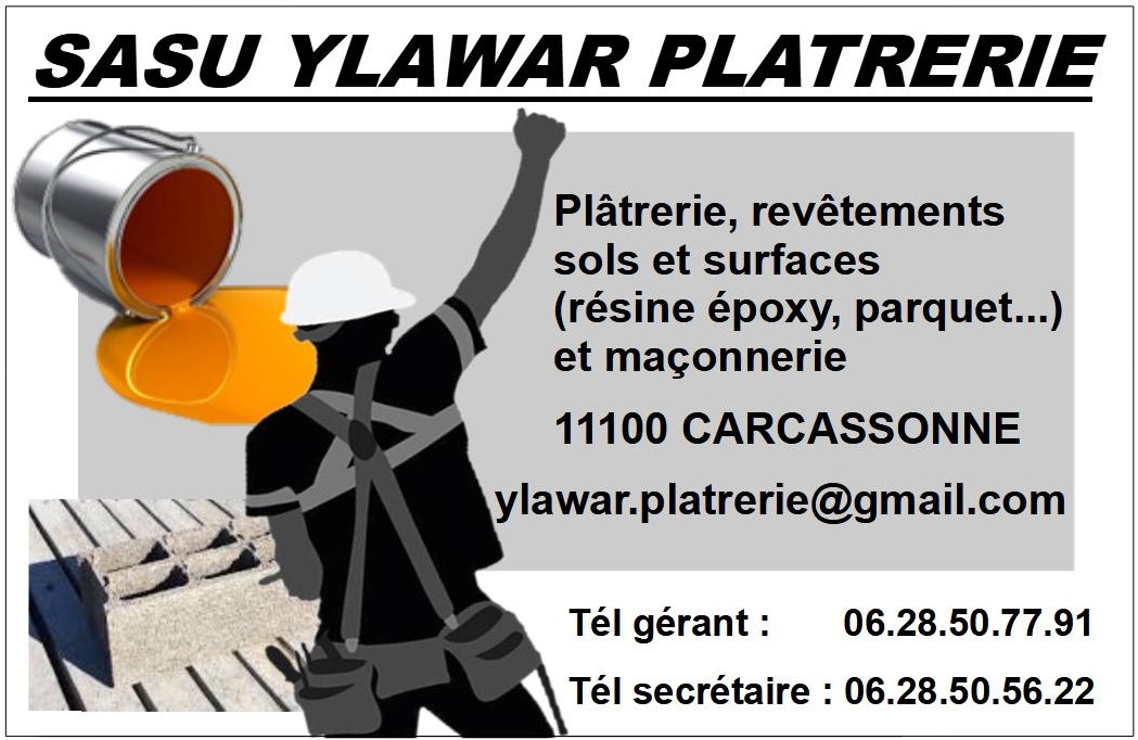 Logo de Ylawar Platrerie, société de travaux en Maçonnerie : construction de murs, cloisons, murage de porte