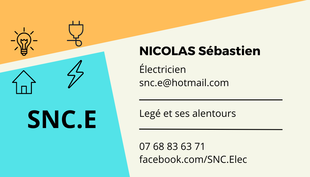 Logo de Sébastien NICOLAS, société de travaux en Petits travaux en électricité (rajout de prises, de luminaires ...)