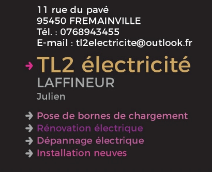 Logo de TL2ELECTRICITE, société de travaux en Dépannage électrique