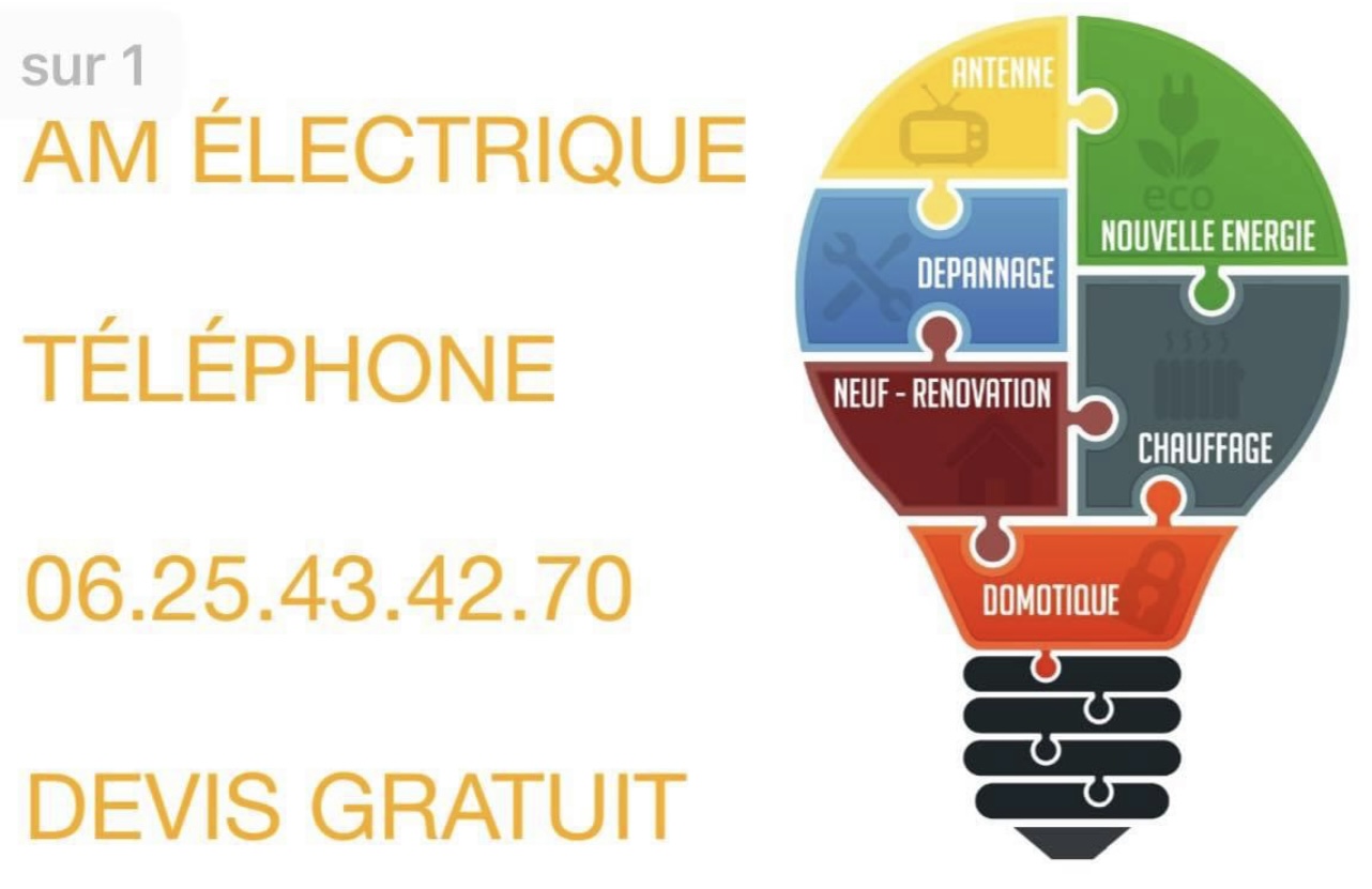 Logo de Am électrique, société de travaux en Installation électrique : rénovation complète ou partielle